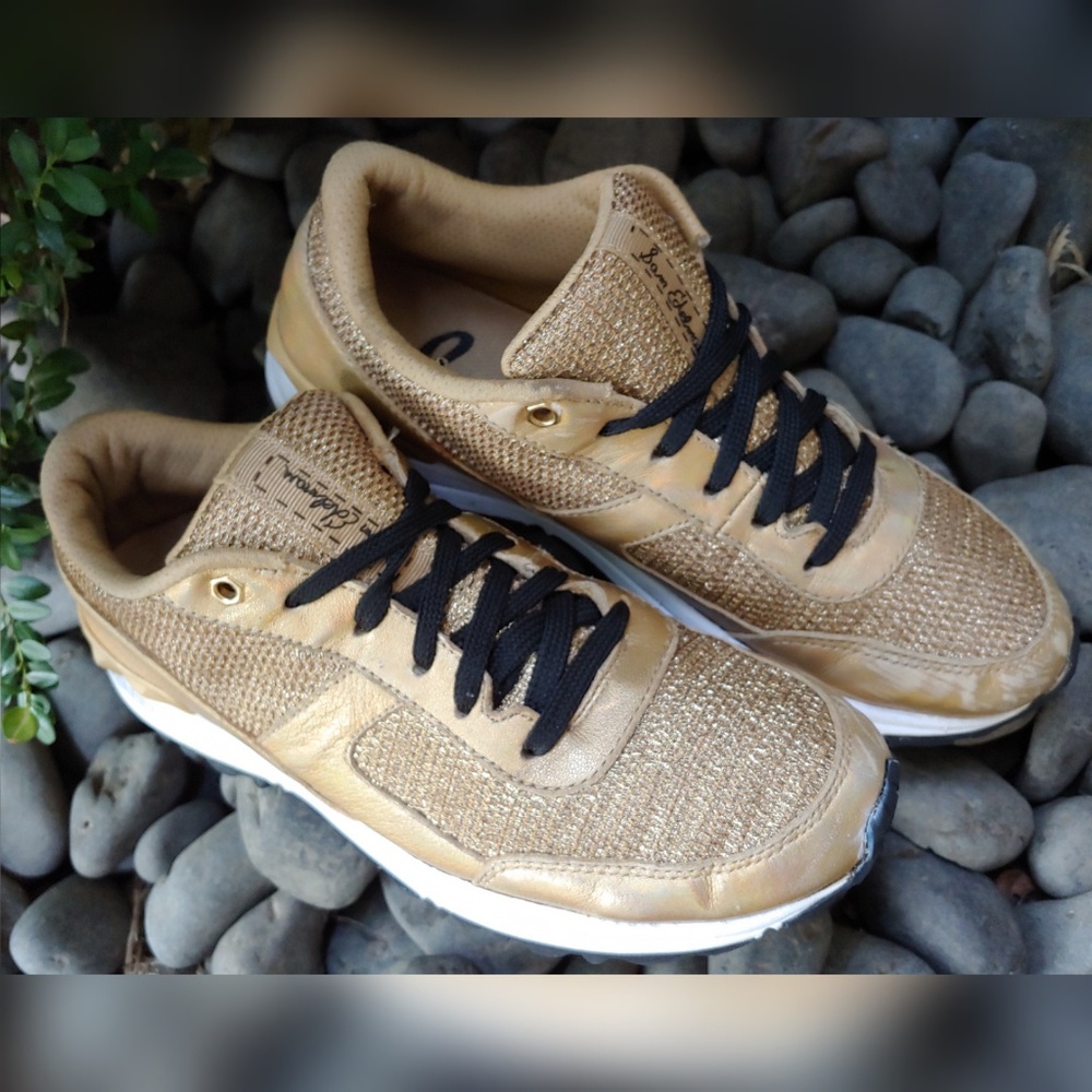 Sam Edelman Gold Sneakers